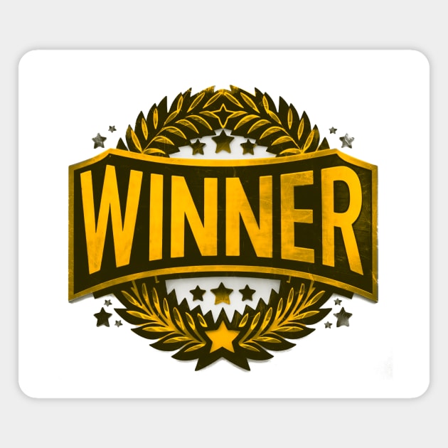 Winner (Gold) Magnet by CreativeSage